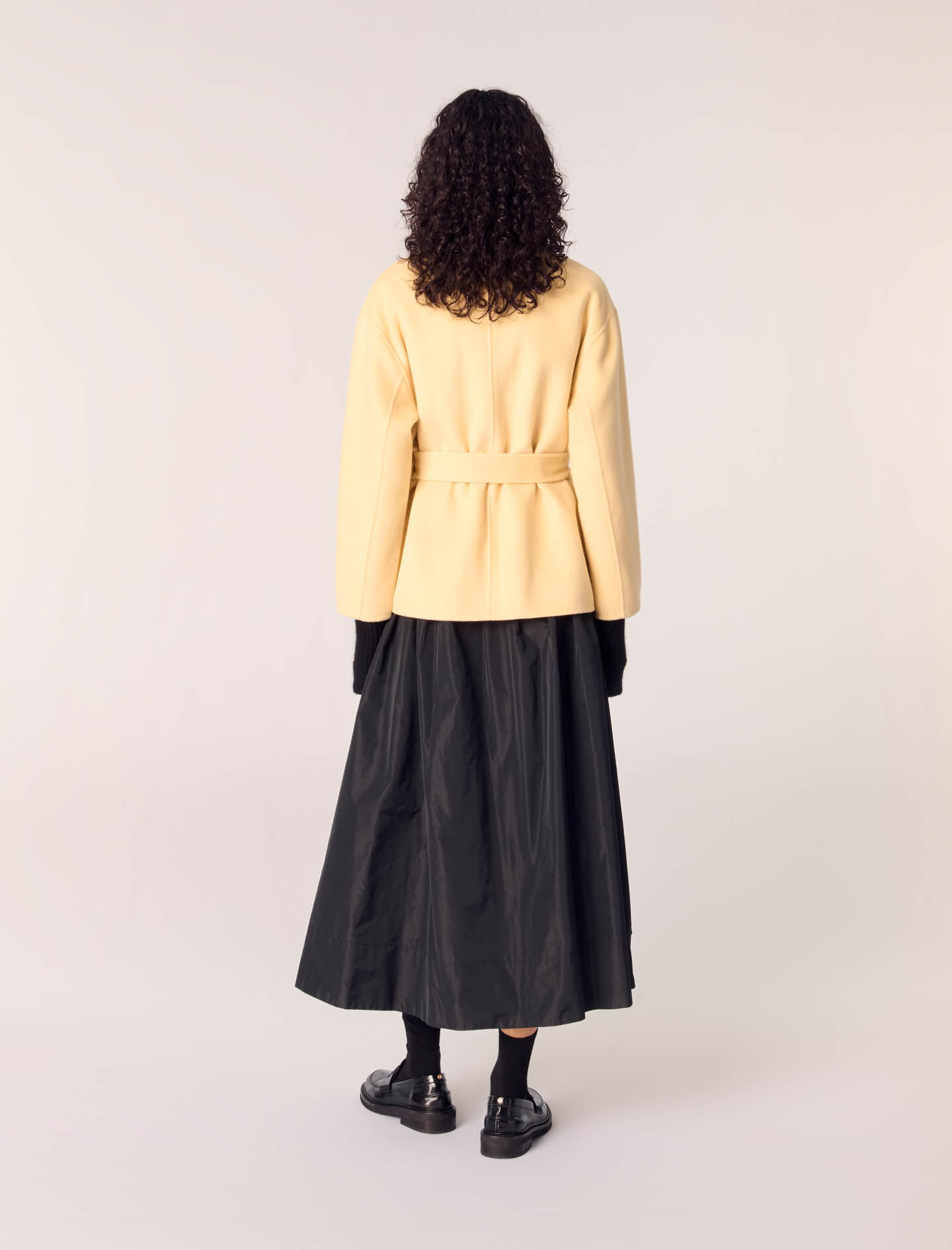   super long coat 着丈133 Double Breasted Mid Long Trench Coat Jacket Over Knee Length