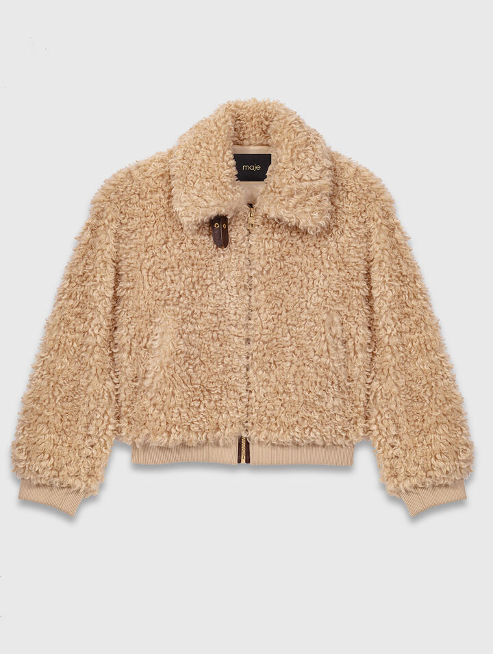 Cropped bouclé jacket