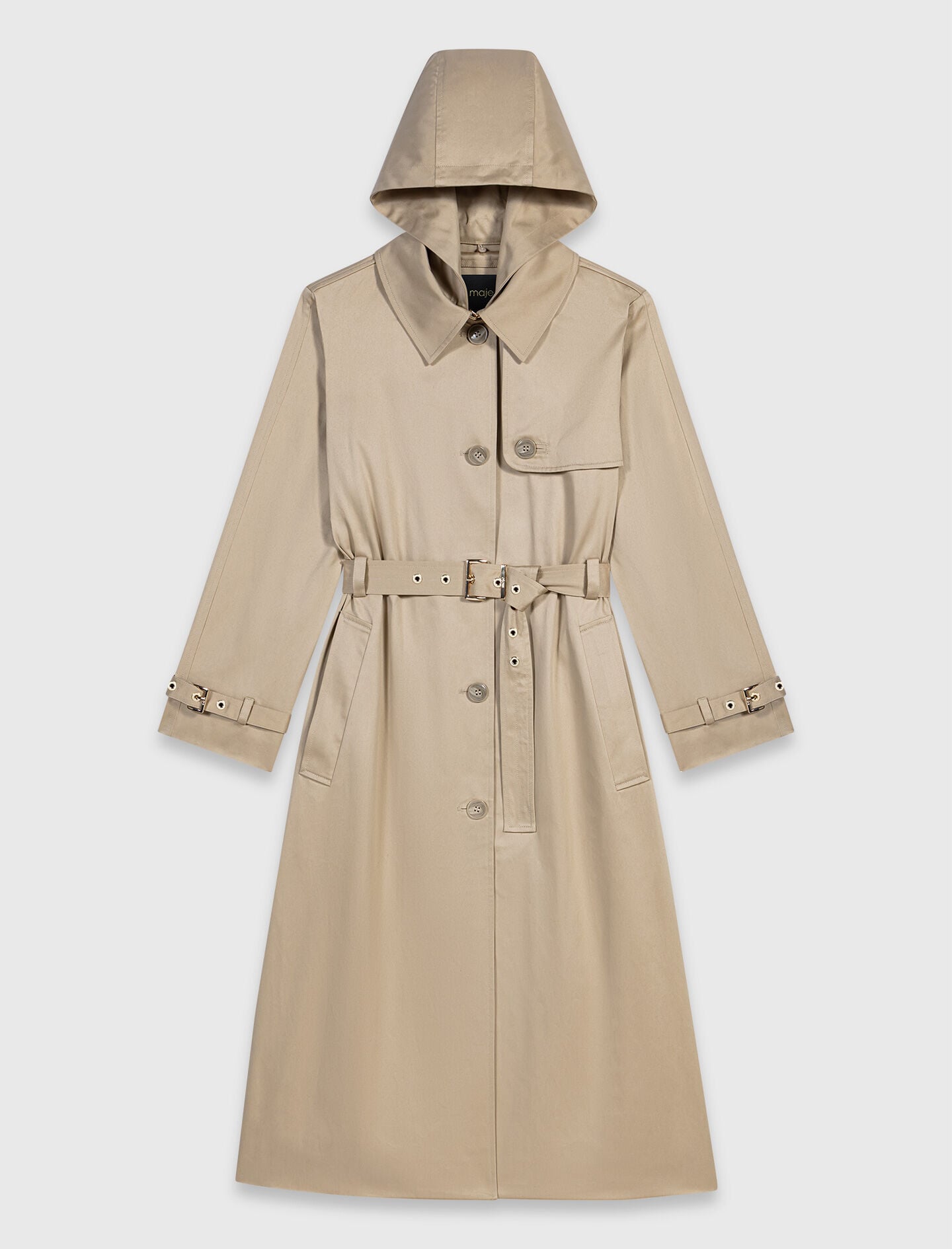Trench with removable hood 7