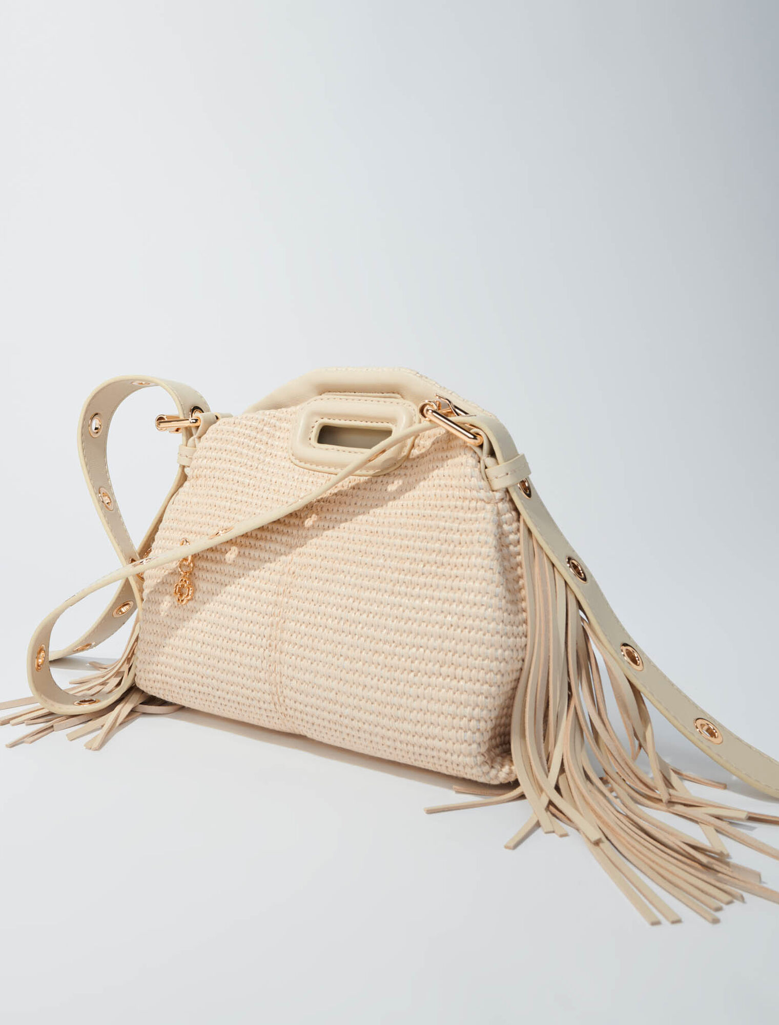 Raffia effect Miss M Mini bag