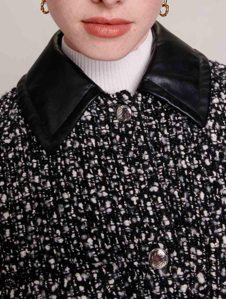 Short tweed coat