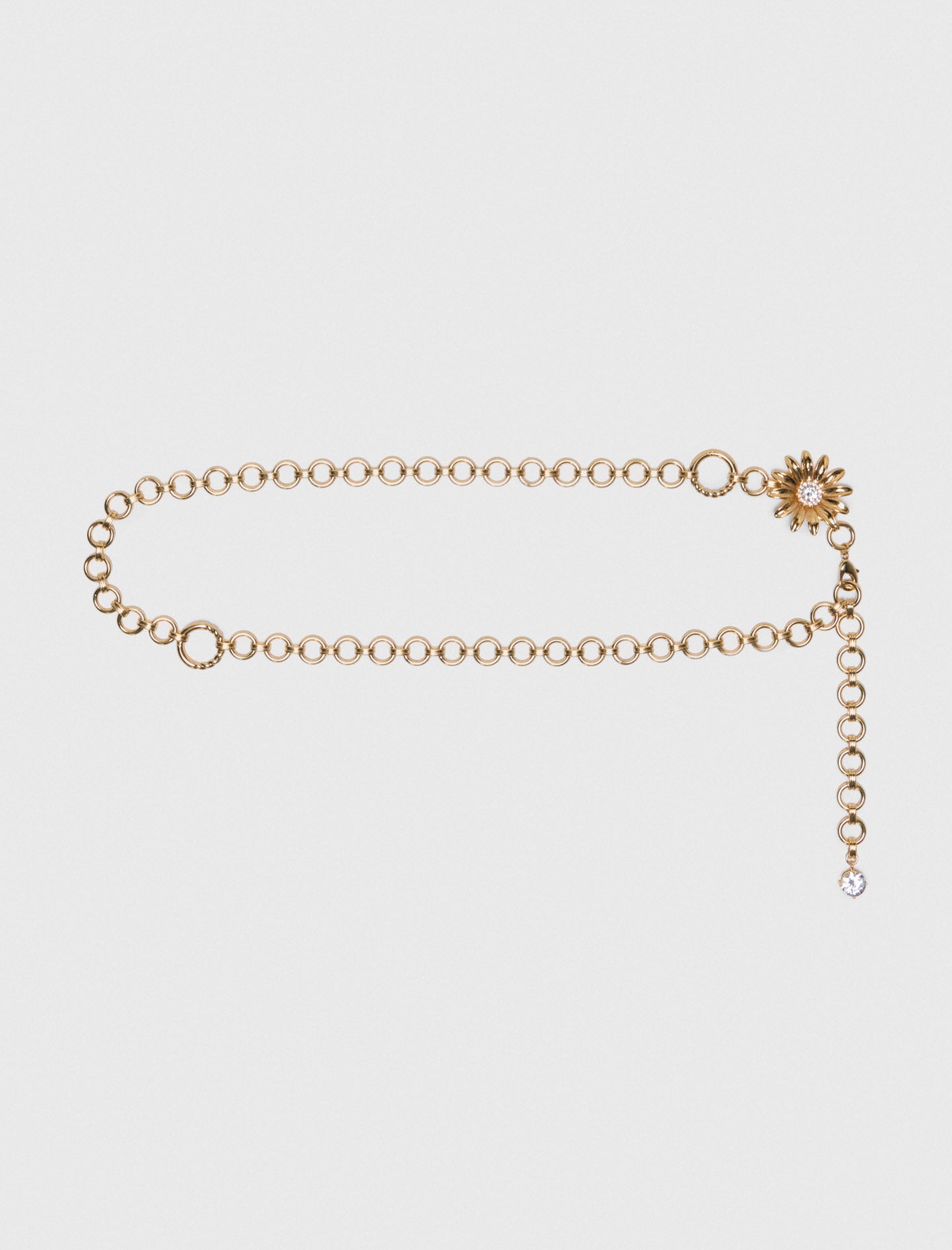 Chain belt with flowers 8