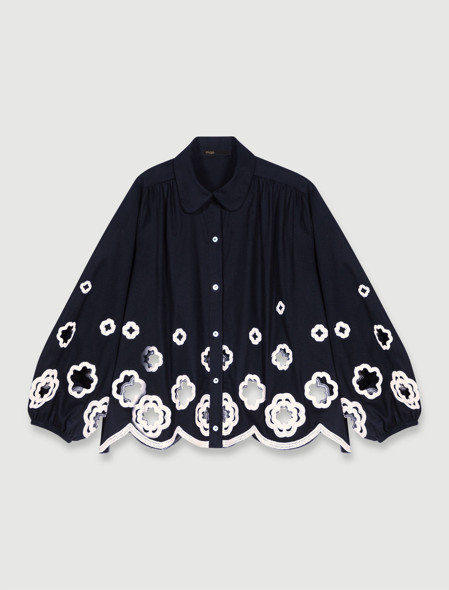 激安スーパーの“売上対決” Clovers Crochet shirt Maje | Offline_Tops-Shirts - トップス