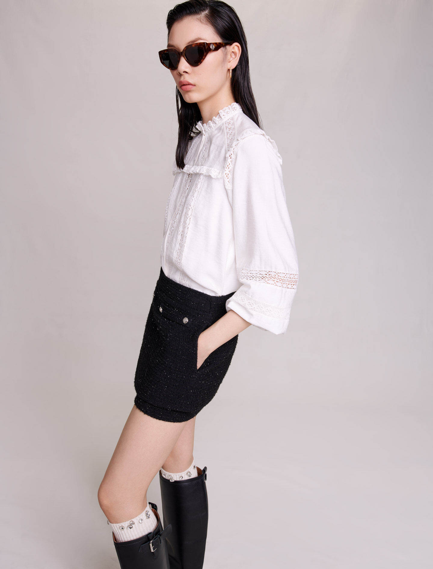 Tweed shorts