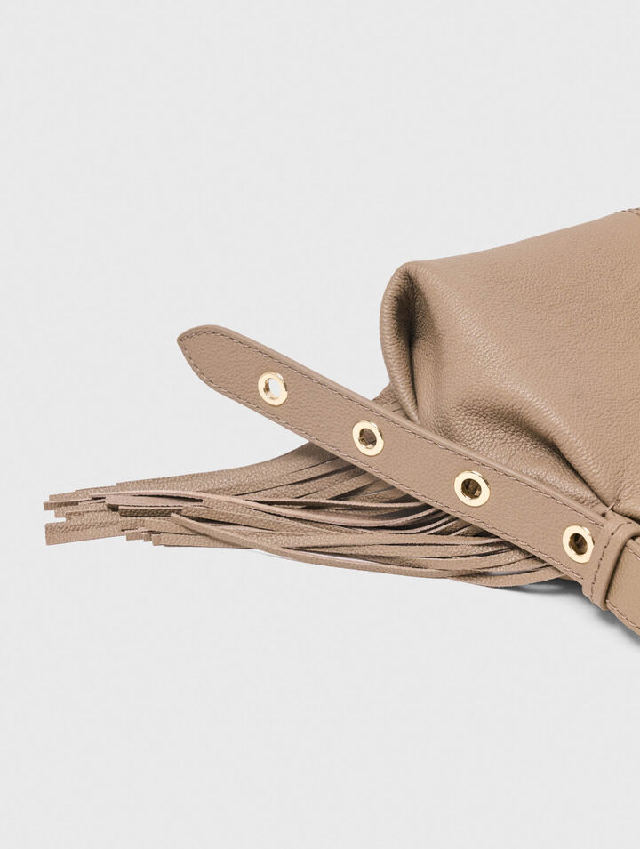 Grained leather mini Miss M bag