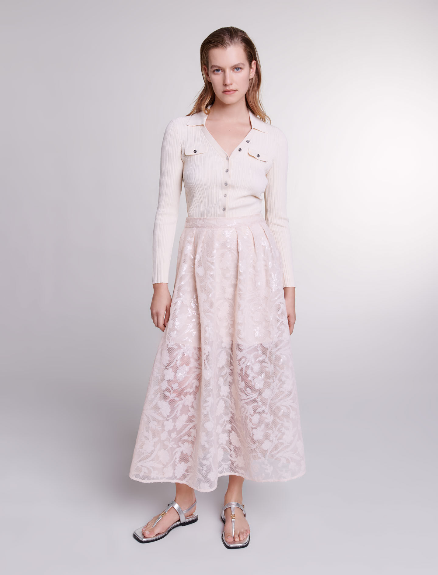 marie claire★High-end elegant long skirt dress MC13 marie claire☆High-end elegant long skirt dress MC13