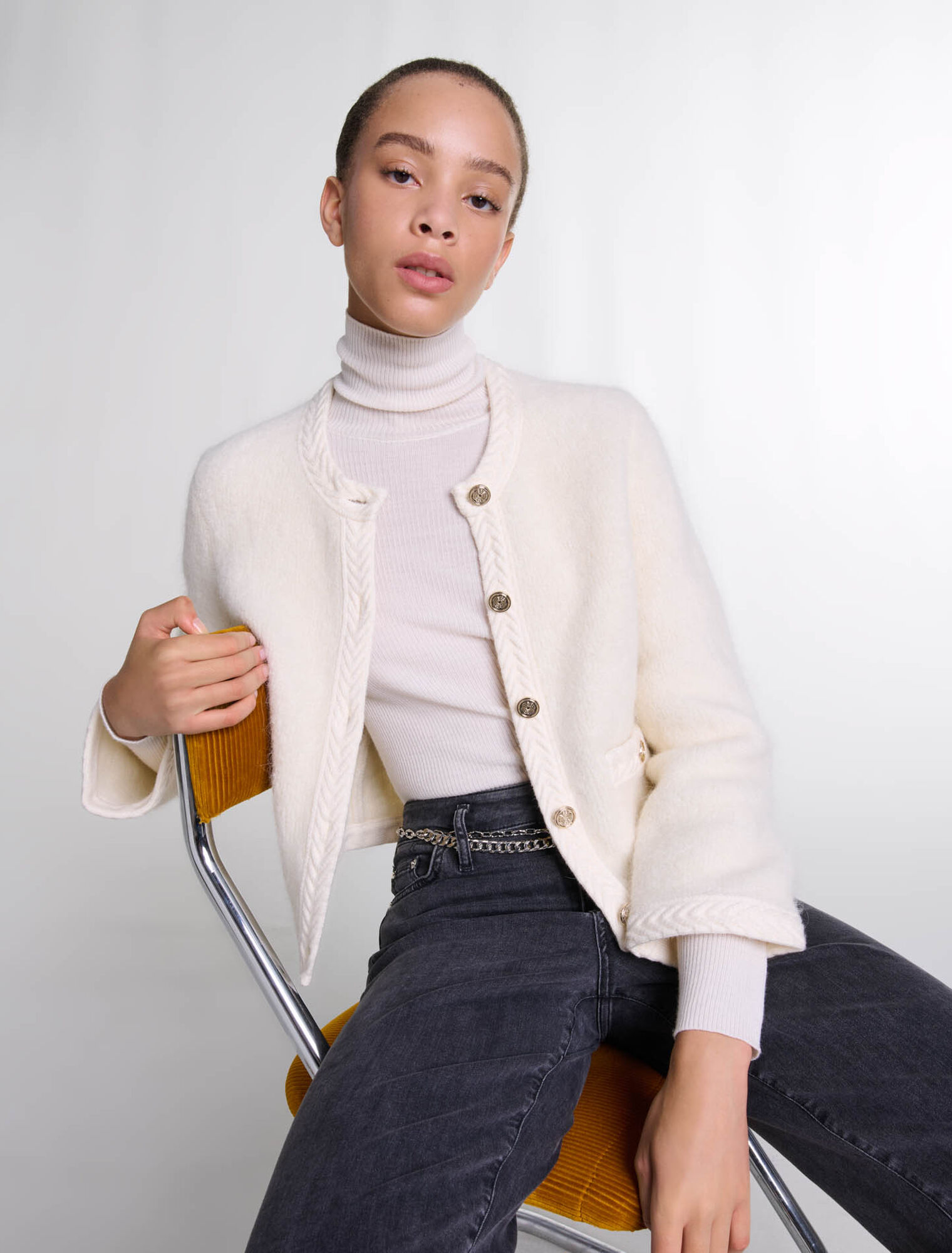 Knit cardigan