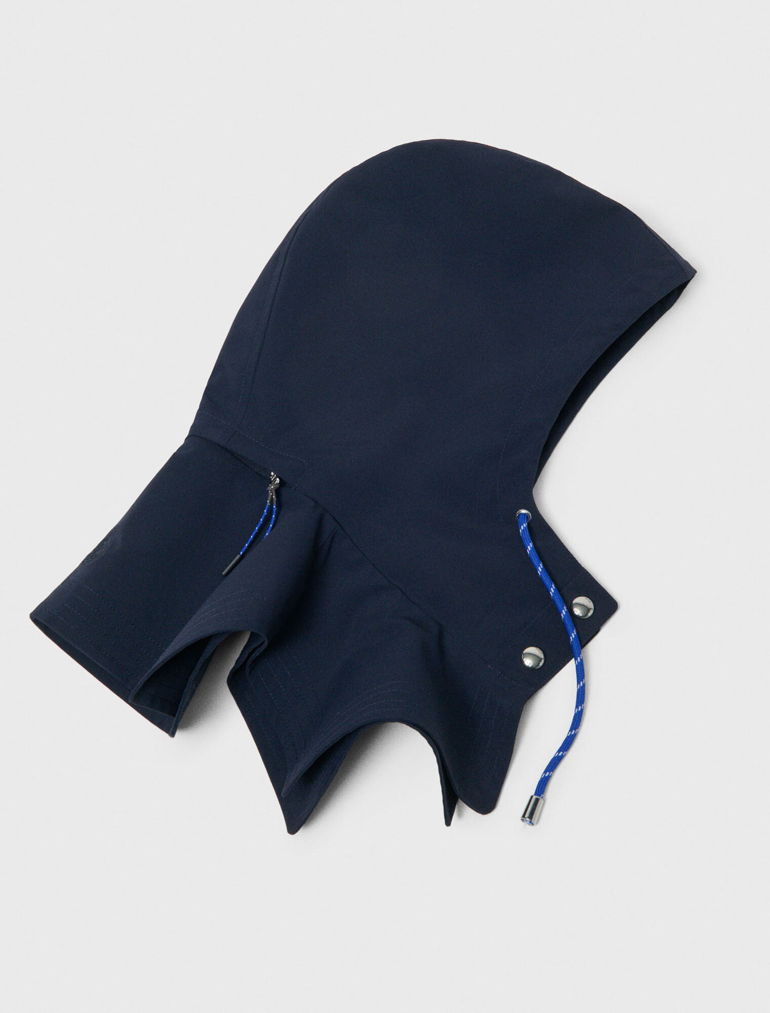 Waterproof drawstring hood