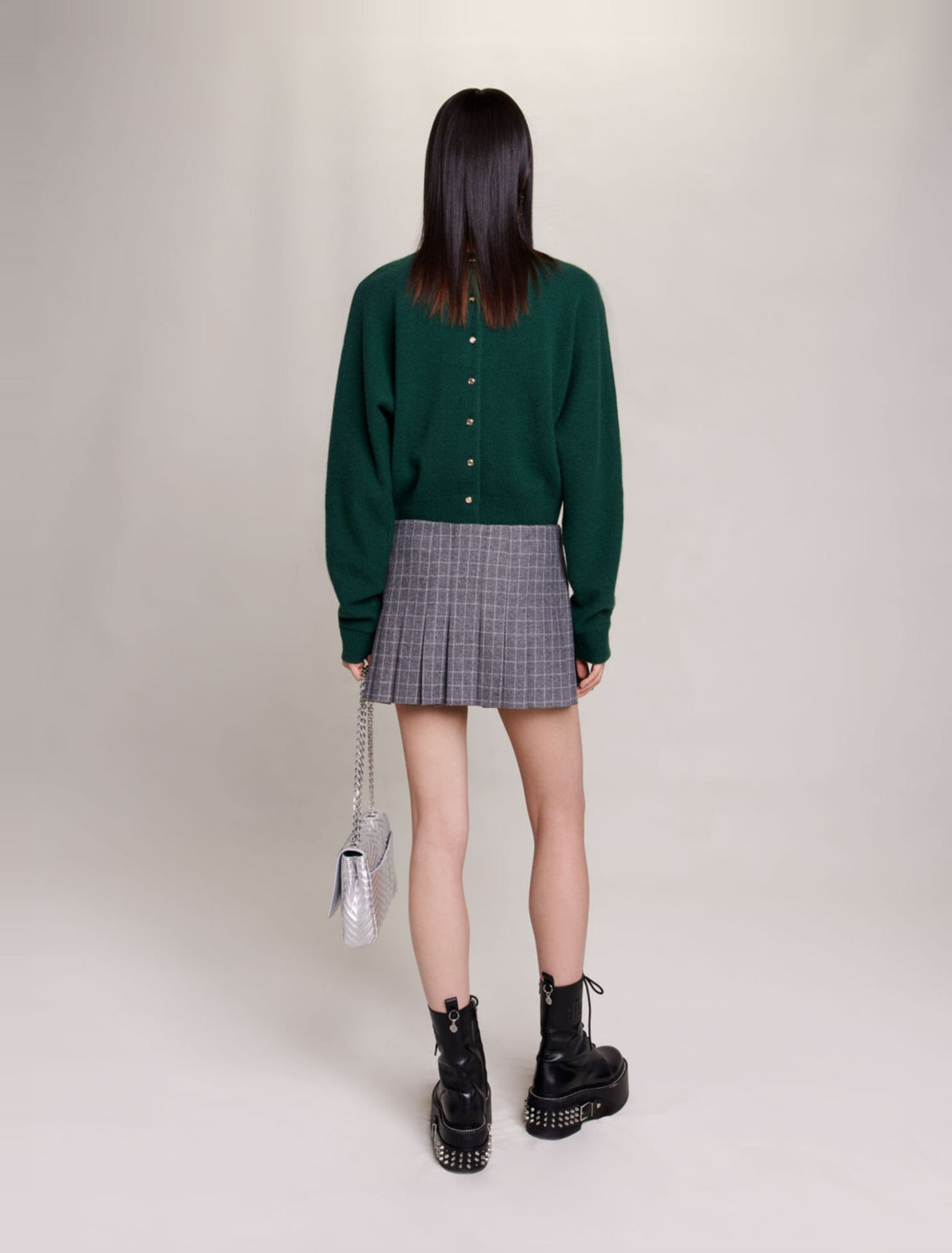 Short pleated skirt