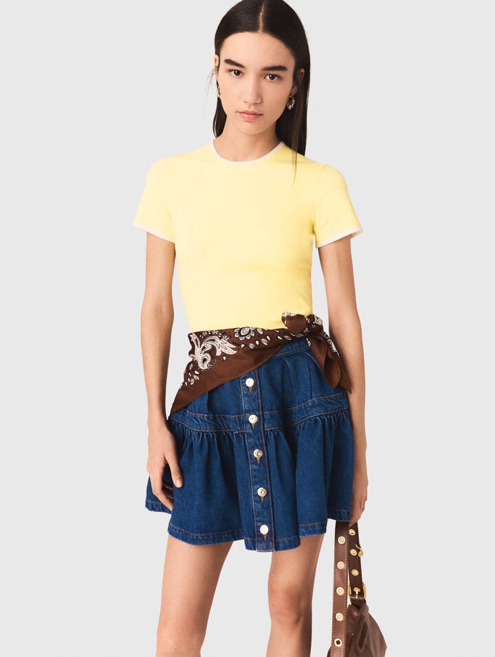 Round back cut-out jumper