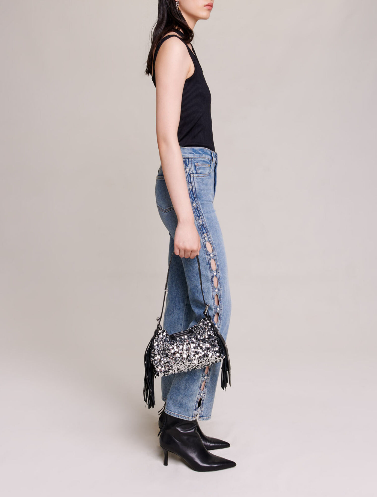 Straight-leg jeans
