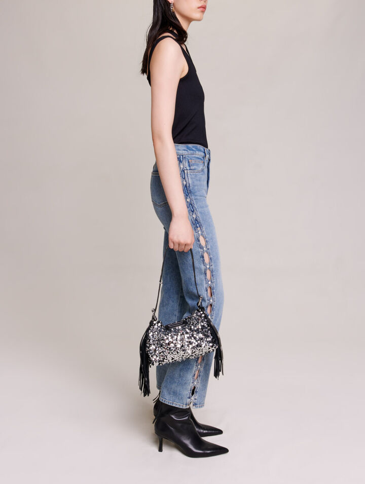 Straight-leg jeans