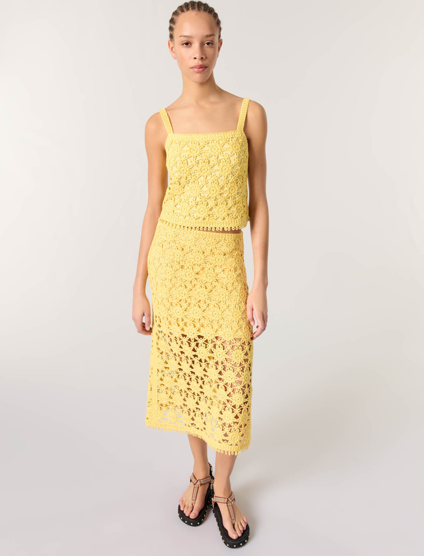 【在庫限り】 Crochet maxi skirt - Skirts | Maje スカート