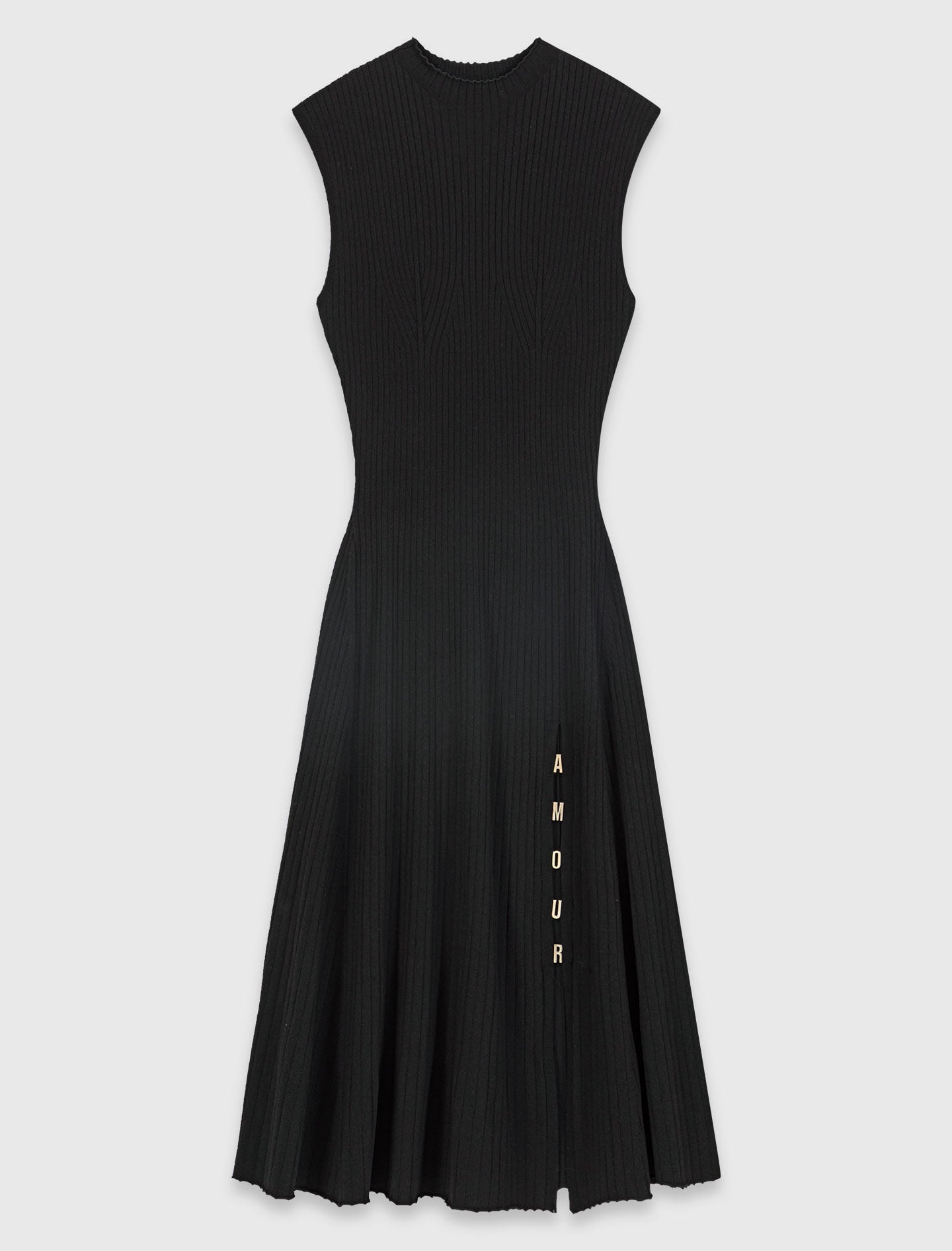 Ribbed dress with side slit 7