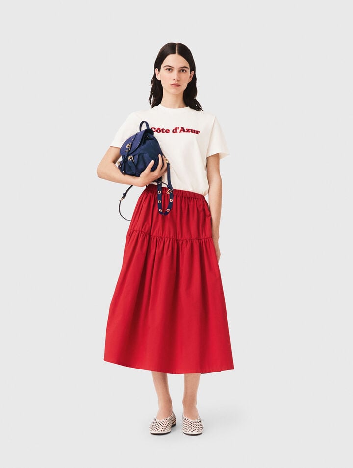 Long gathered skirt