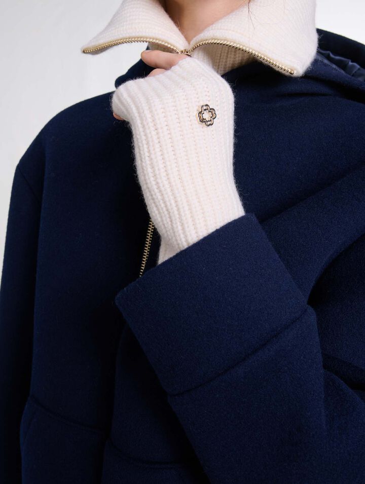 Wool and cashmere mittens