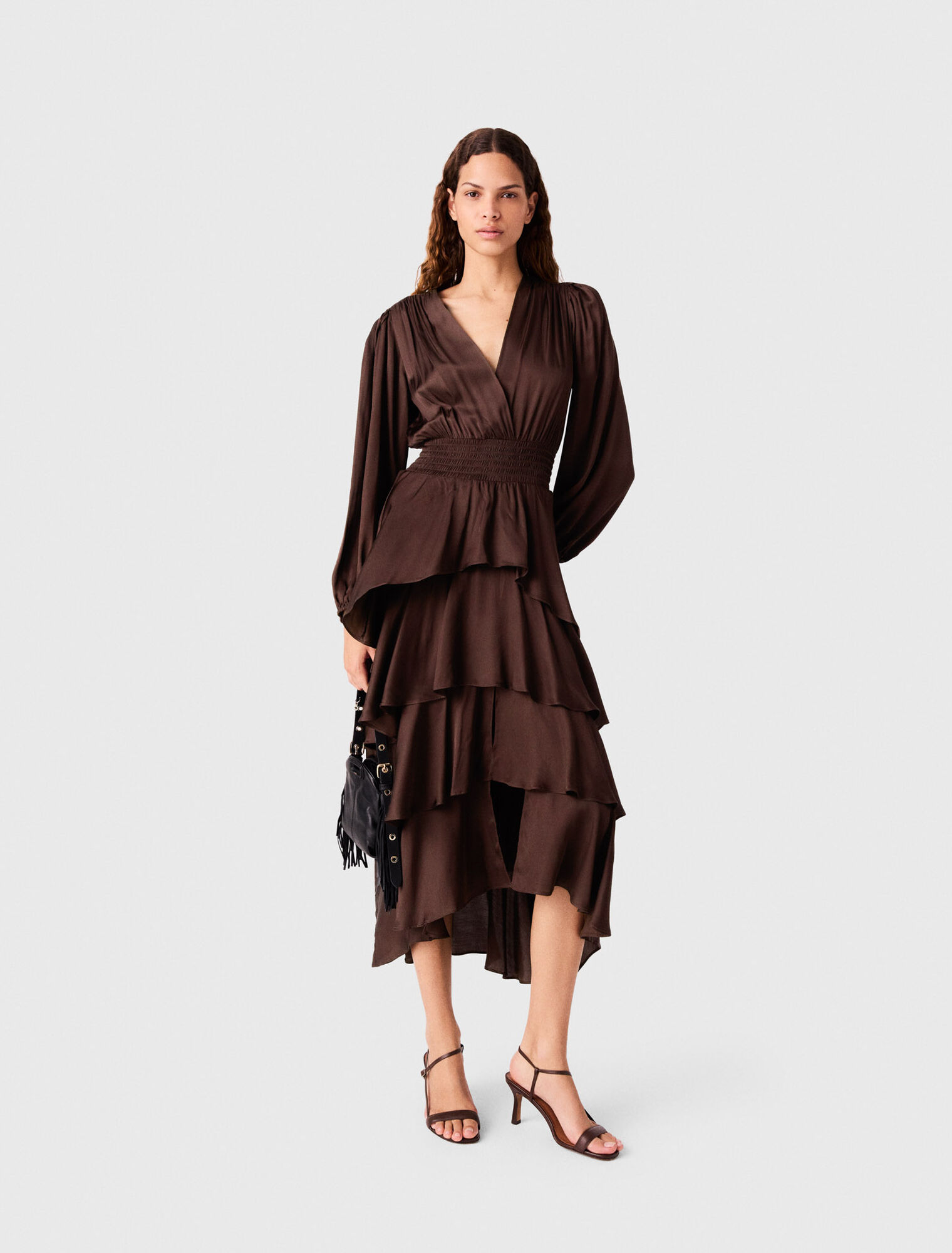 Flowy ruffled maxi dress