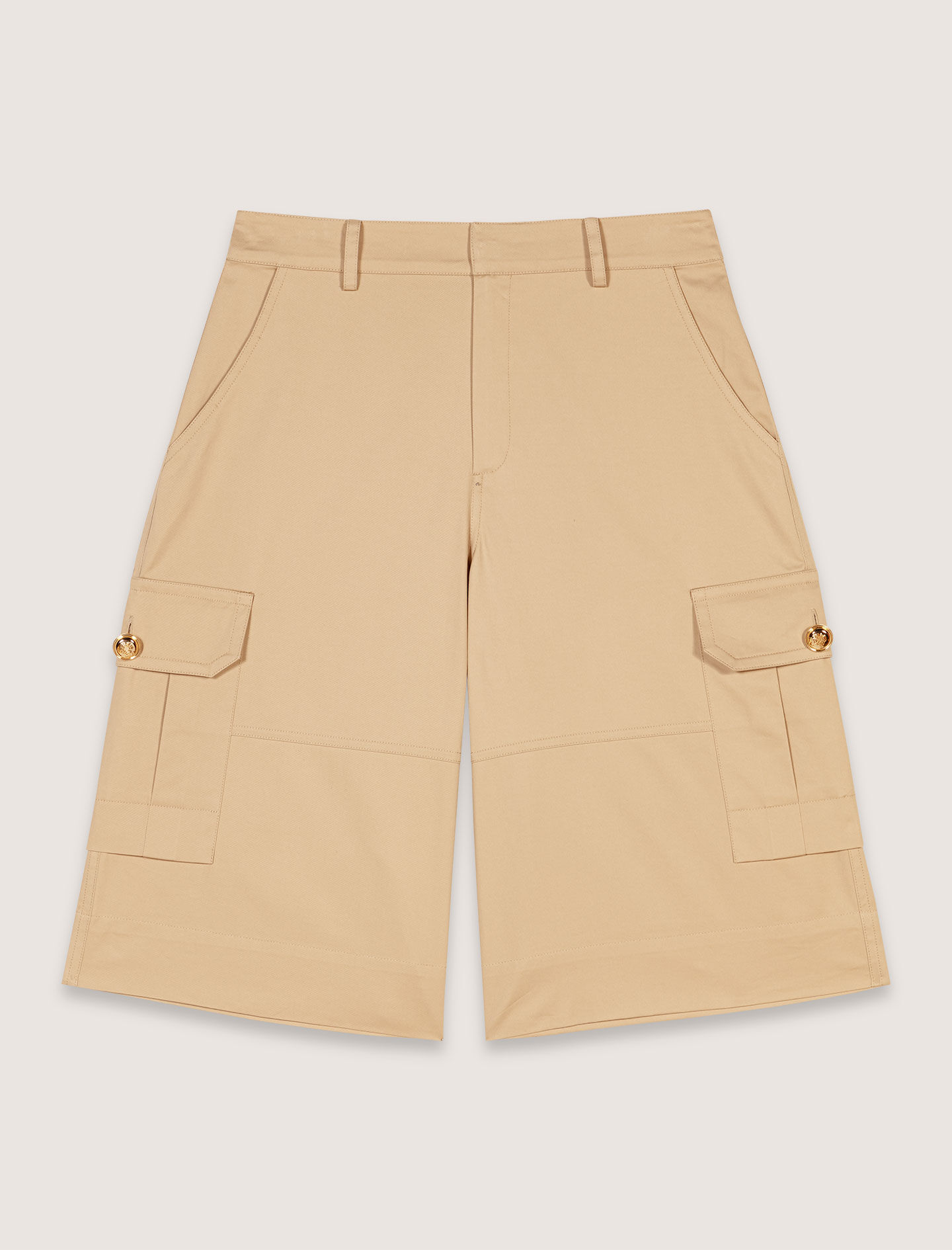 Cotton Bermuda shorts Natural for Women | Maje