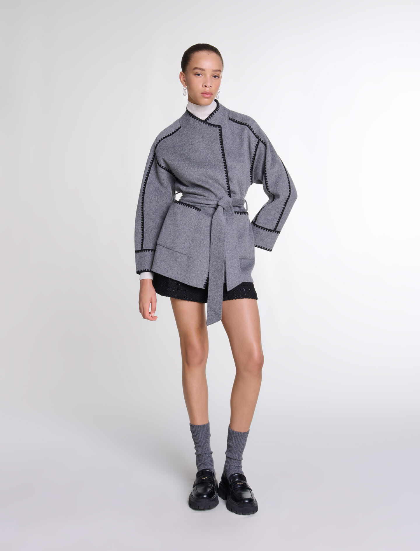 Maje grey coat shop
