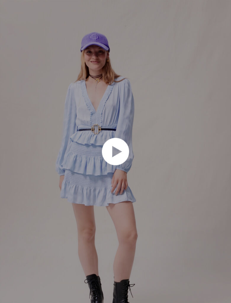 【みいひ】LE'RURE dress (ブルー) みいひ様専用】LE'RURE dress (ブルー)