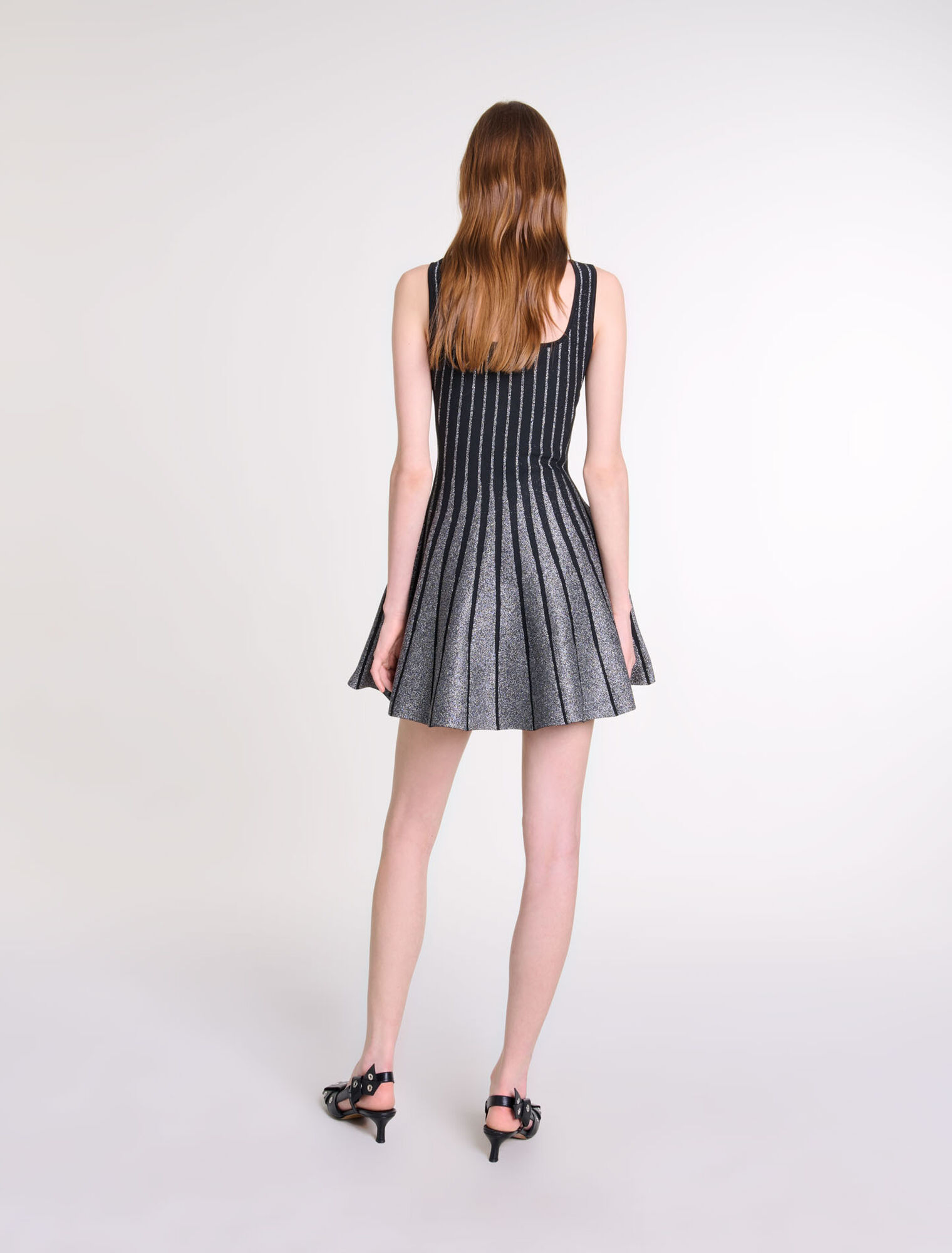 Short jacquard knit dress