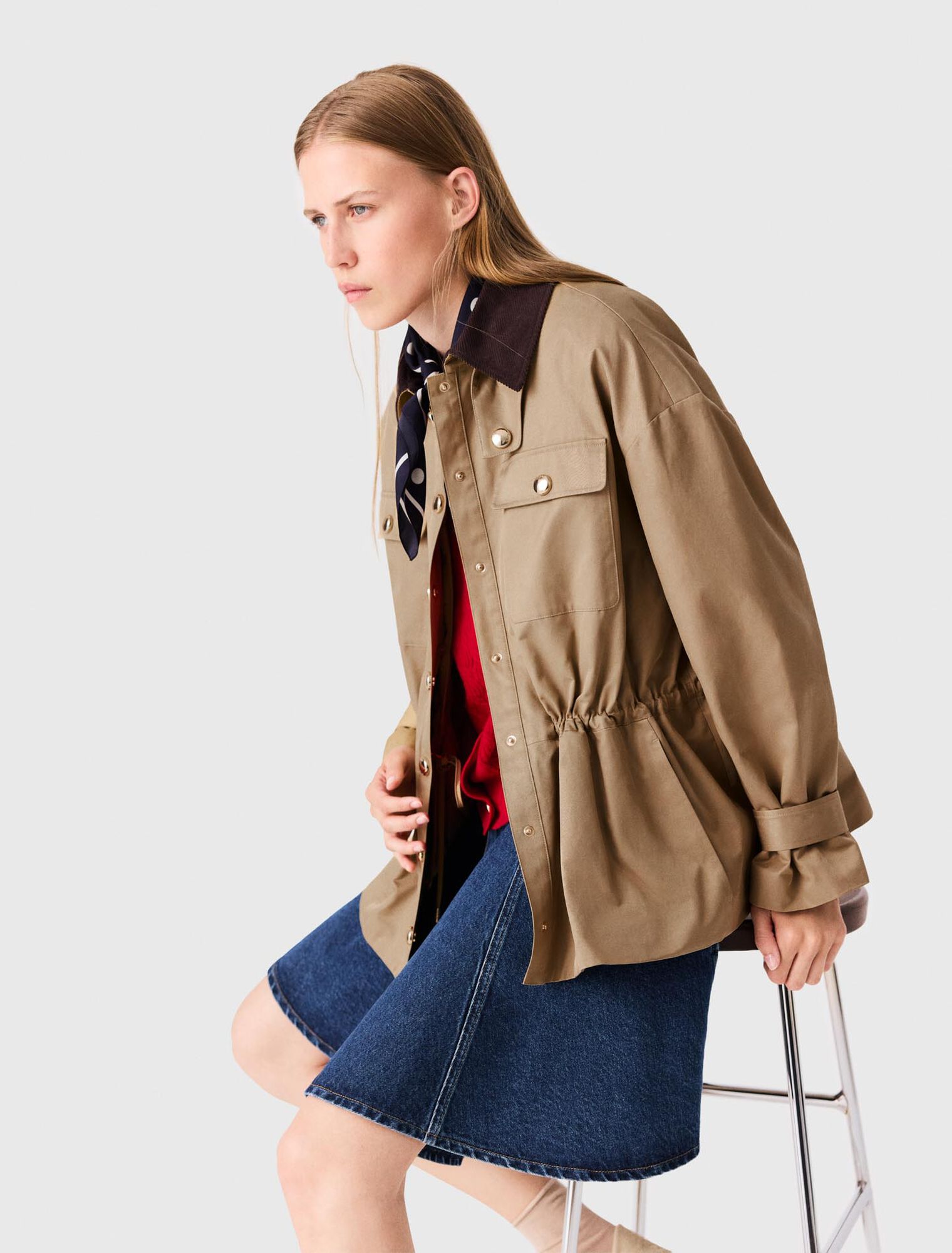 Coat with removable lining