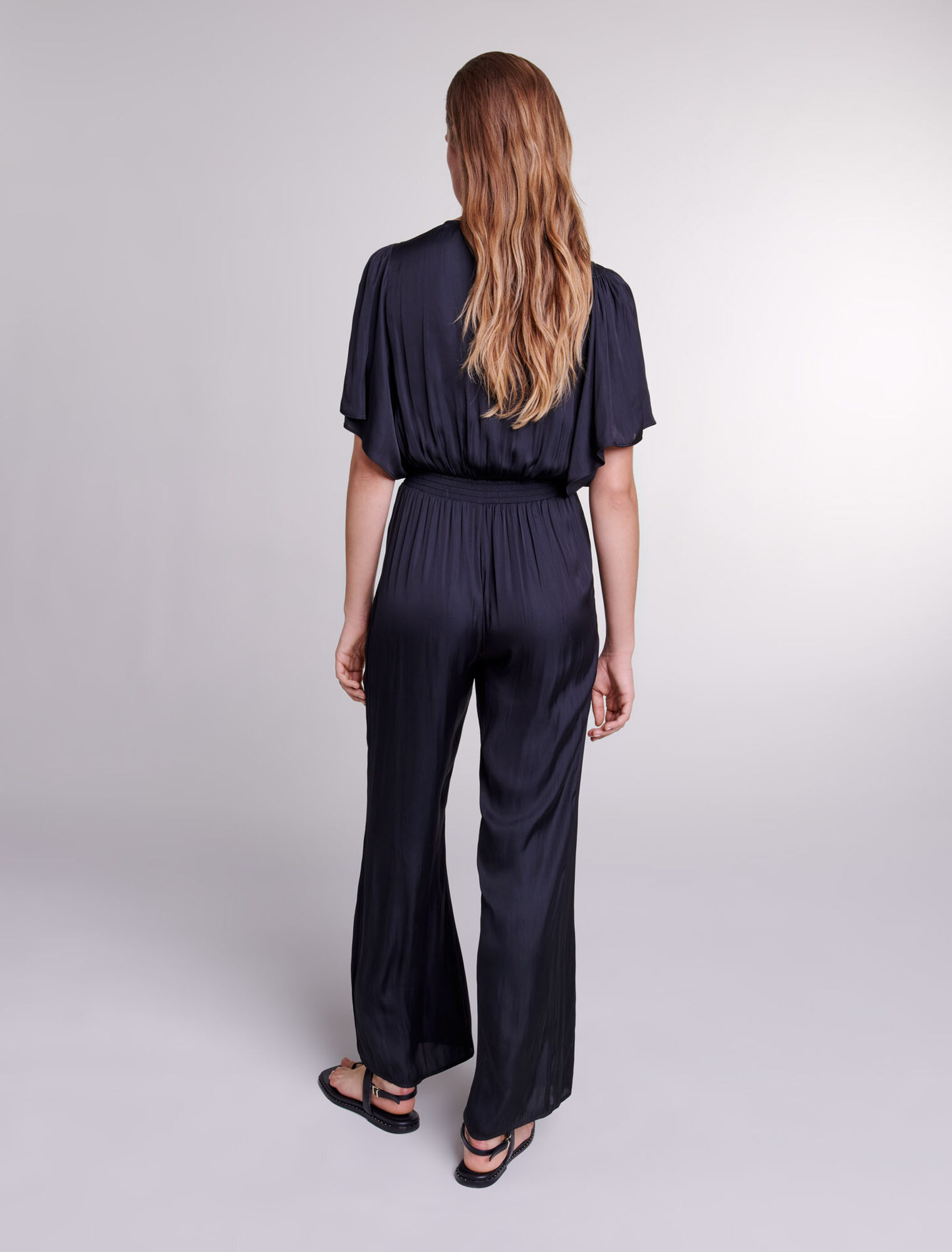 Satin trouser suit