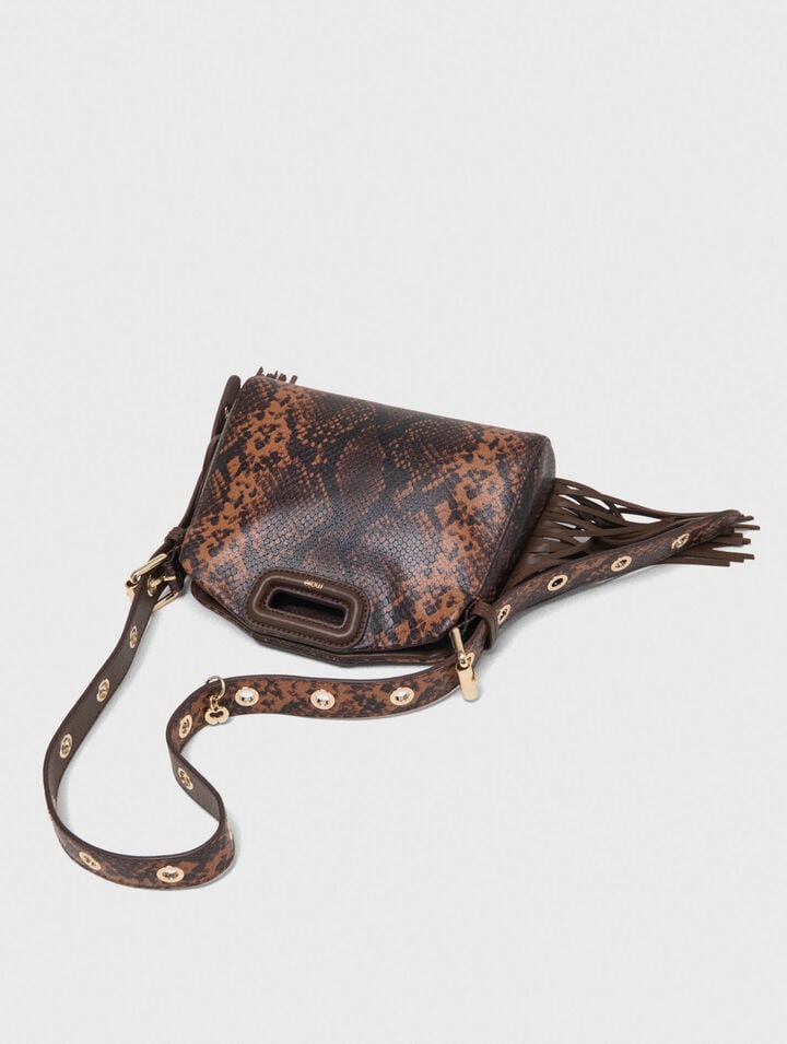 Miss M Mini embossed leather bag