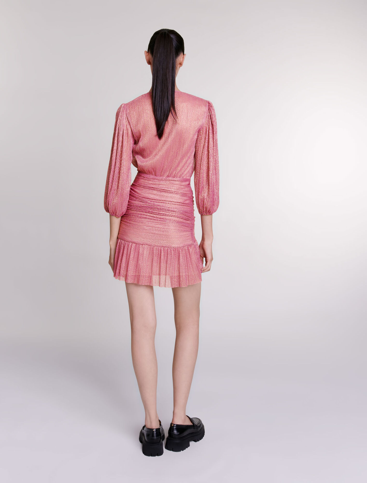 Short lamé dress