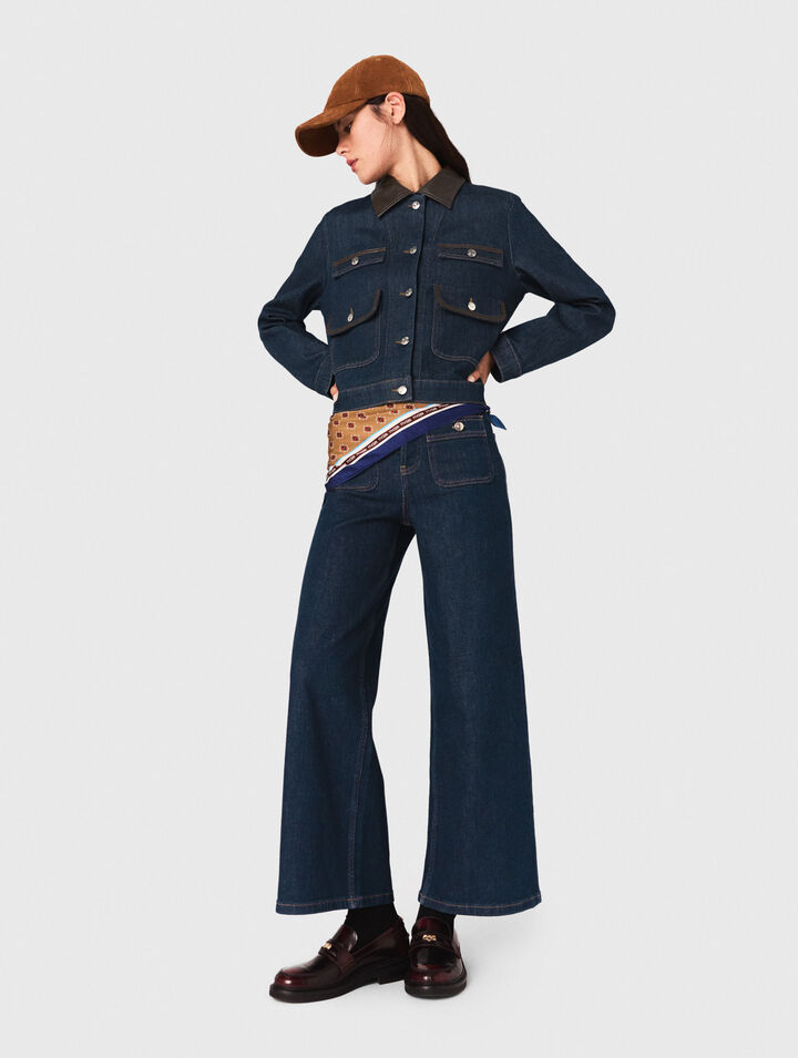 Straight-leg jeans