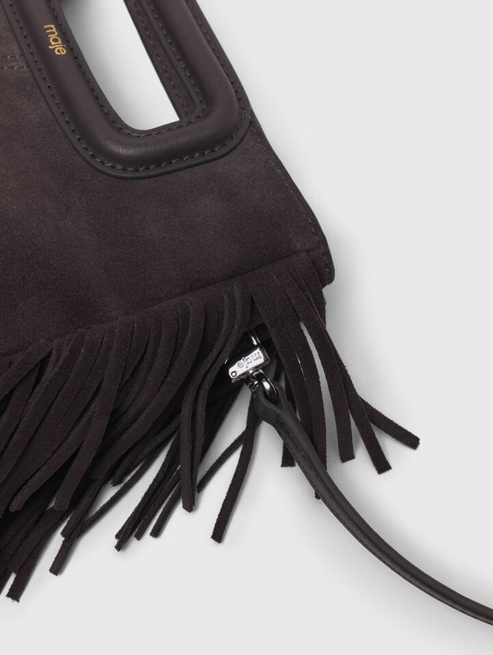 M bag in suede leather