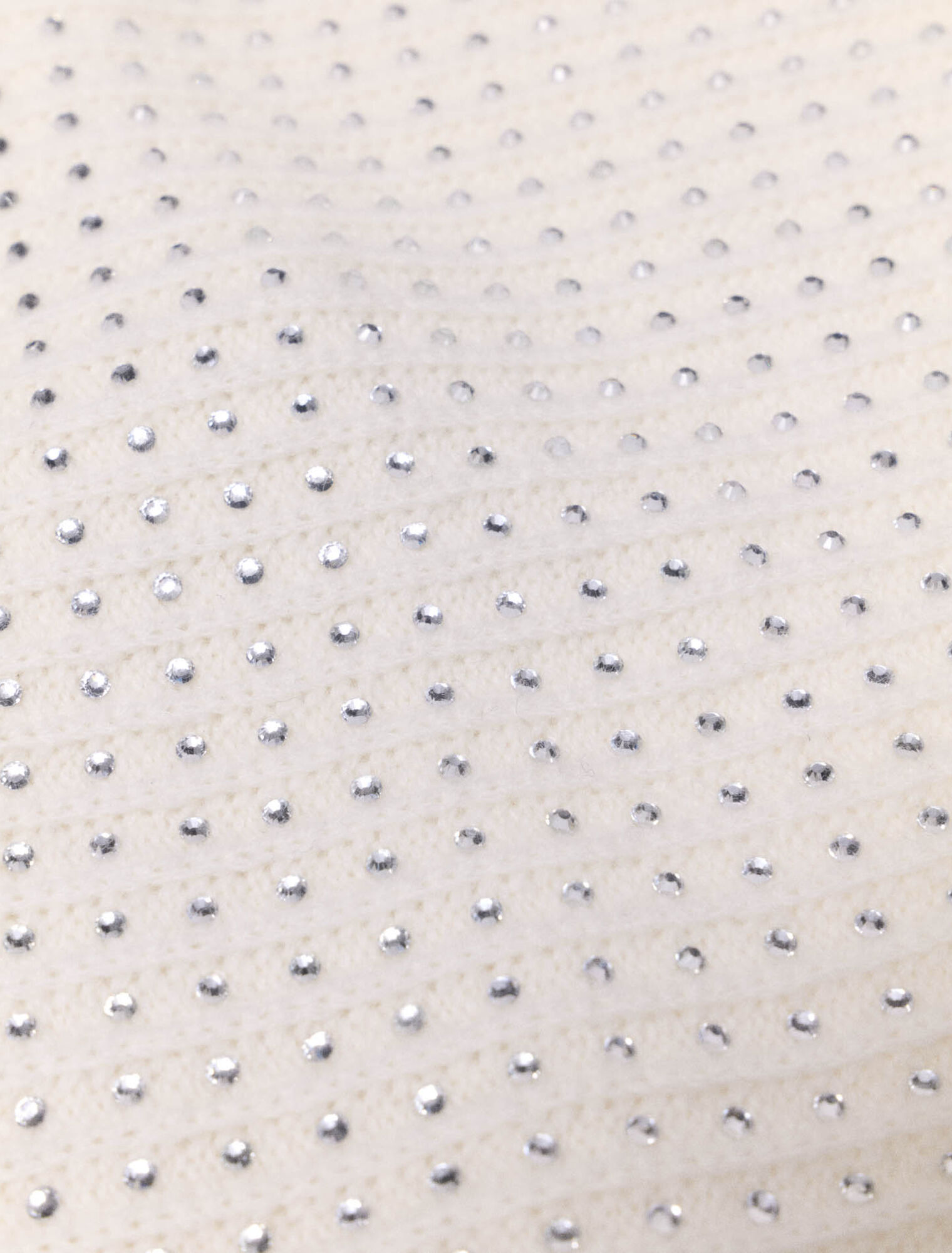 Rhinestone wool triangle scarf