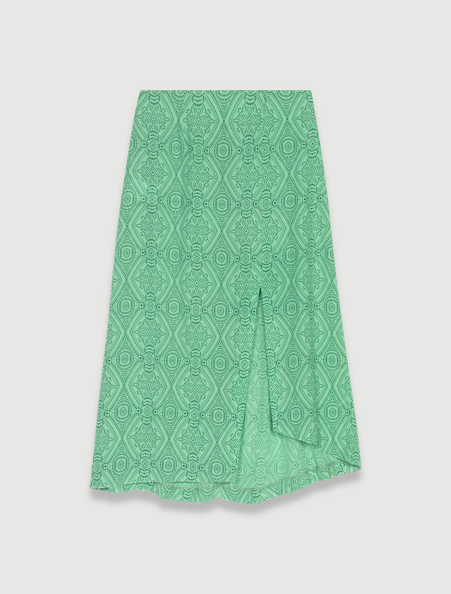Printed midi skirt