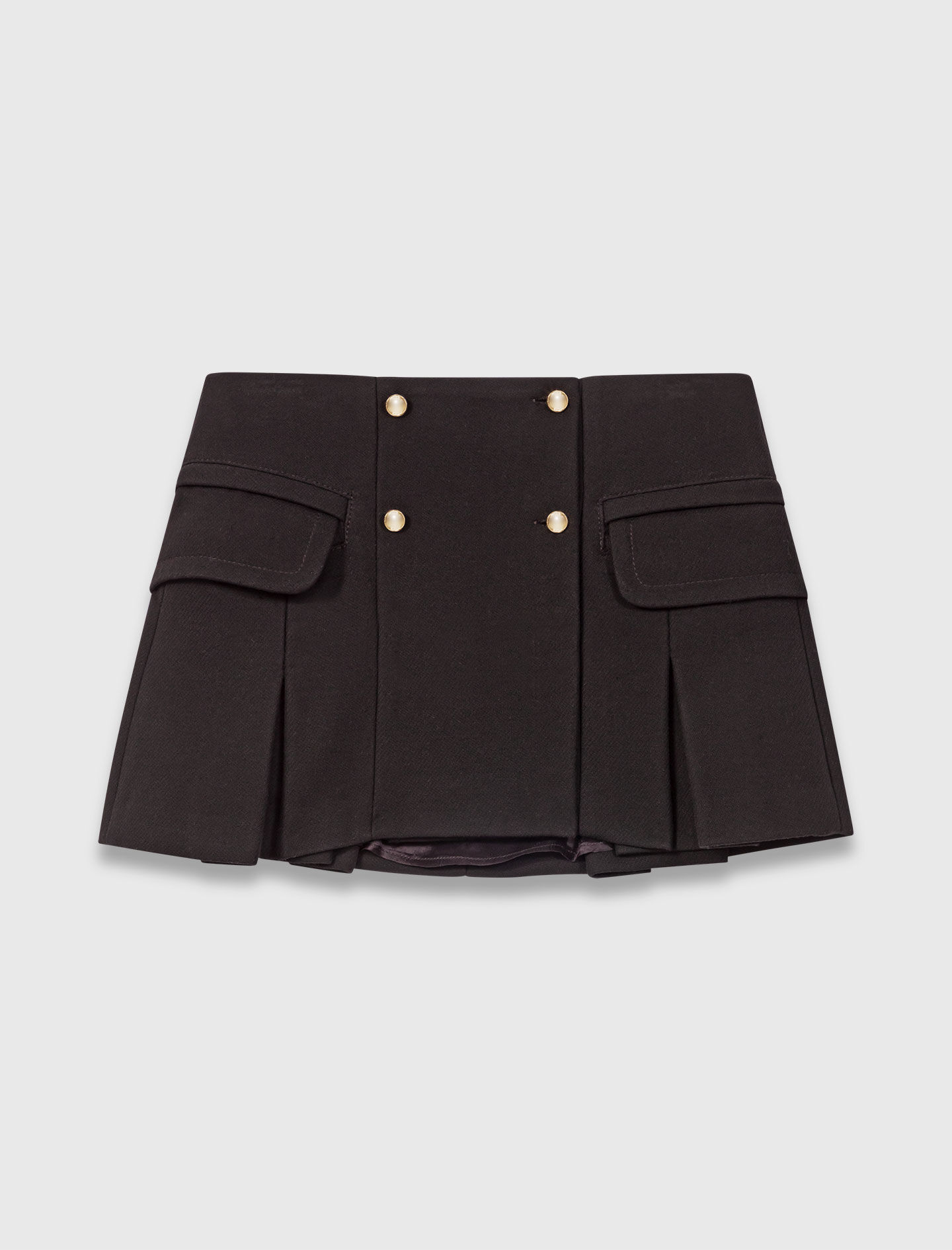 Tailored mini skirt Black / Gray for Women | Maje