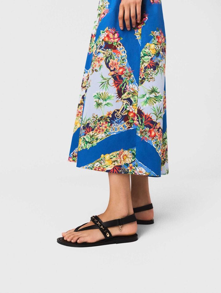 K.Jacques flat leather sandals