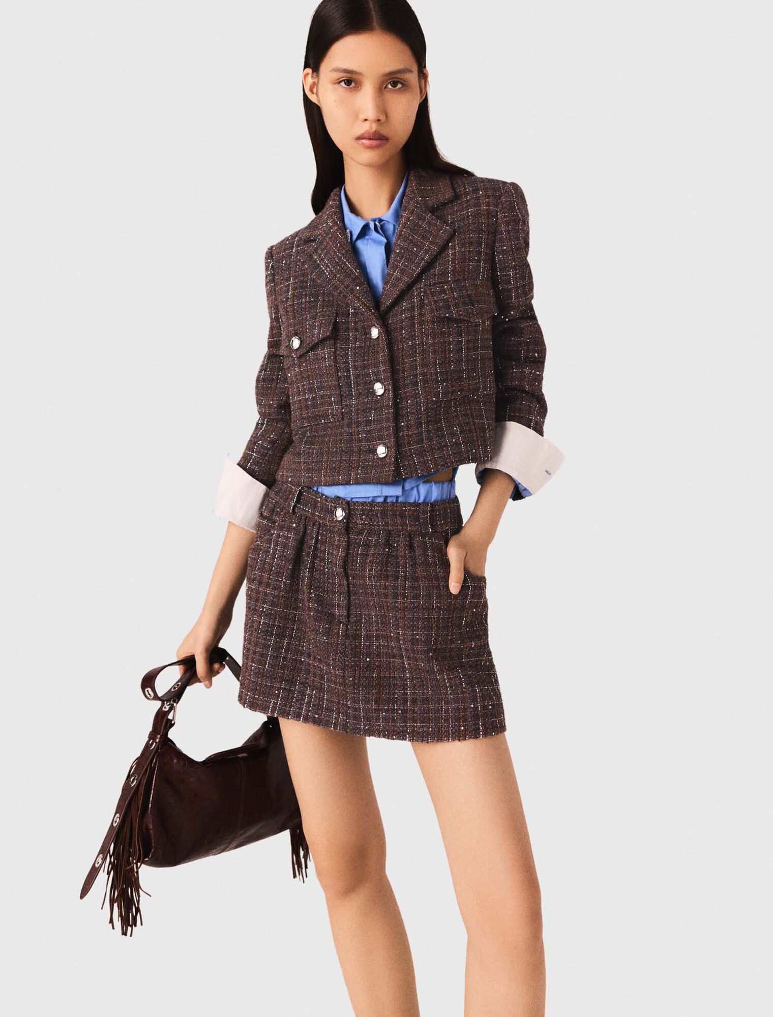 Short tweed jacket