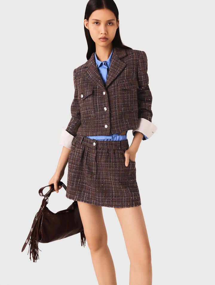 Short tweed jacket