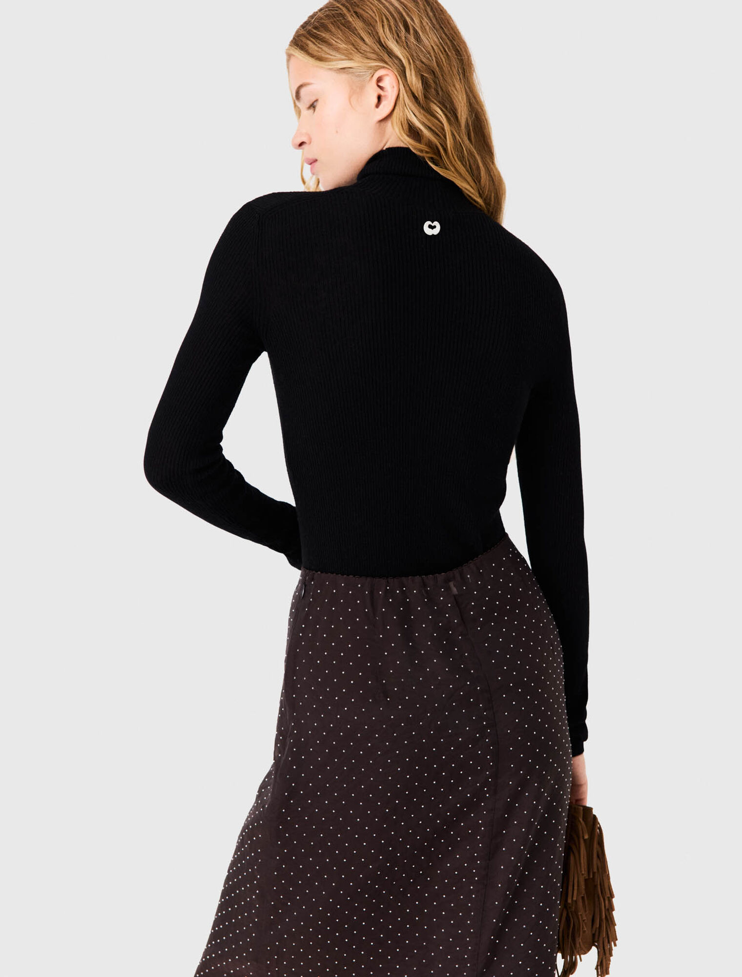 Second-skin high-neck jumper