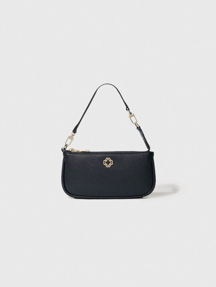Small leather clutch bag