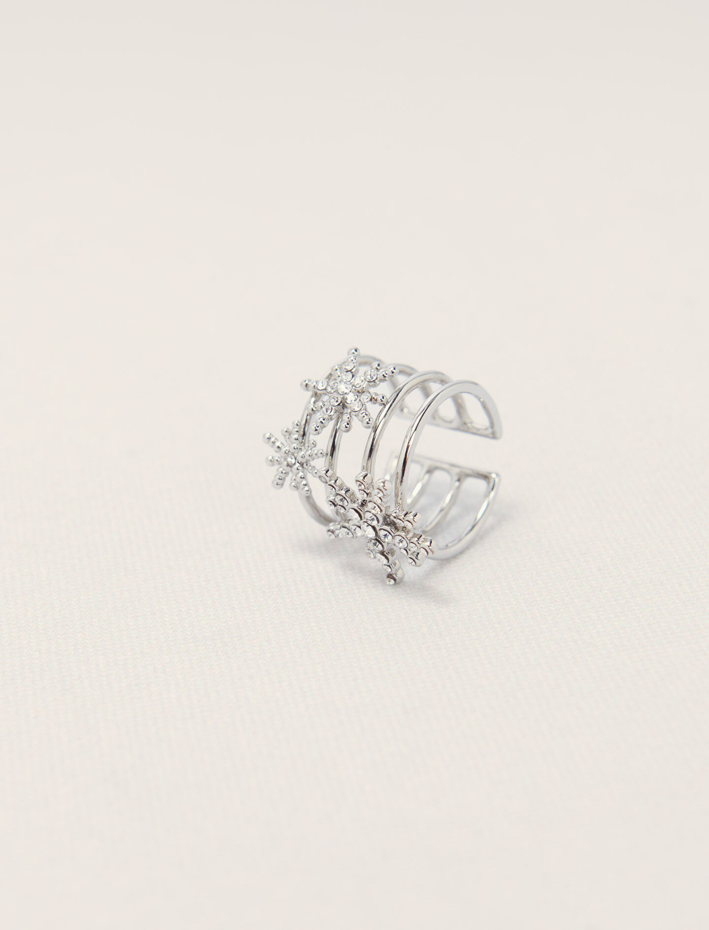 Rhinestone star ring - Rings | Maje