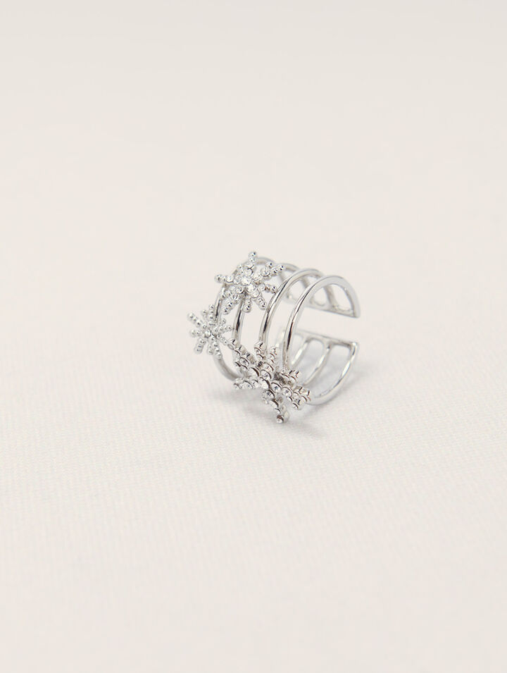 Rhinestone star ring