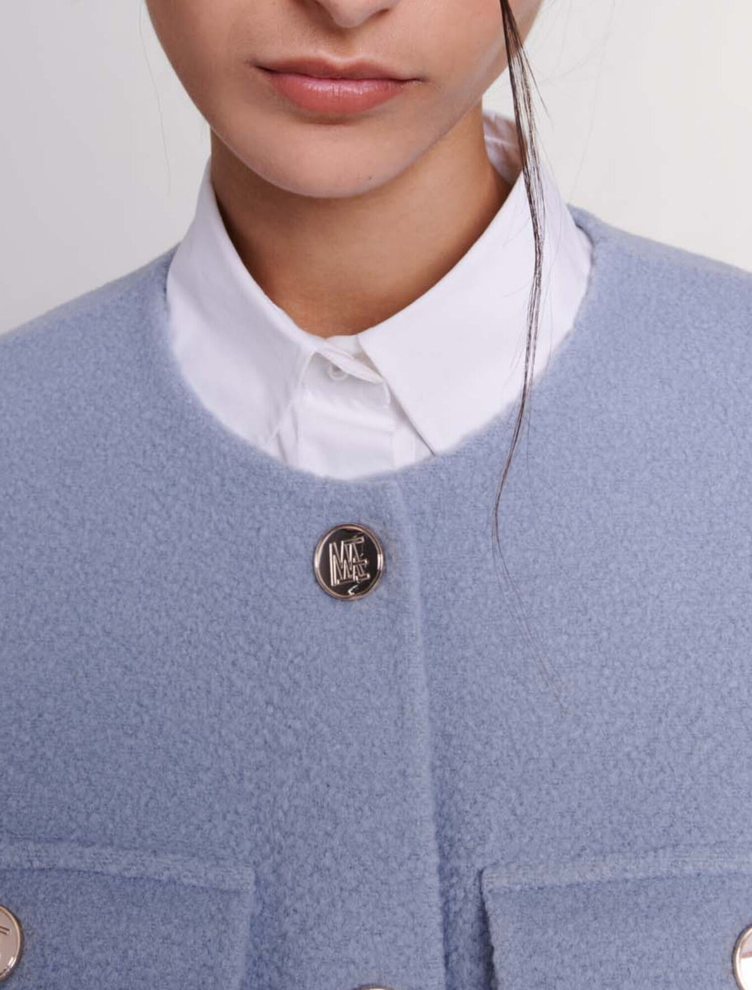 Belted short coat