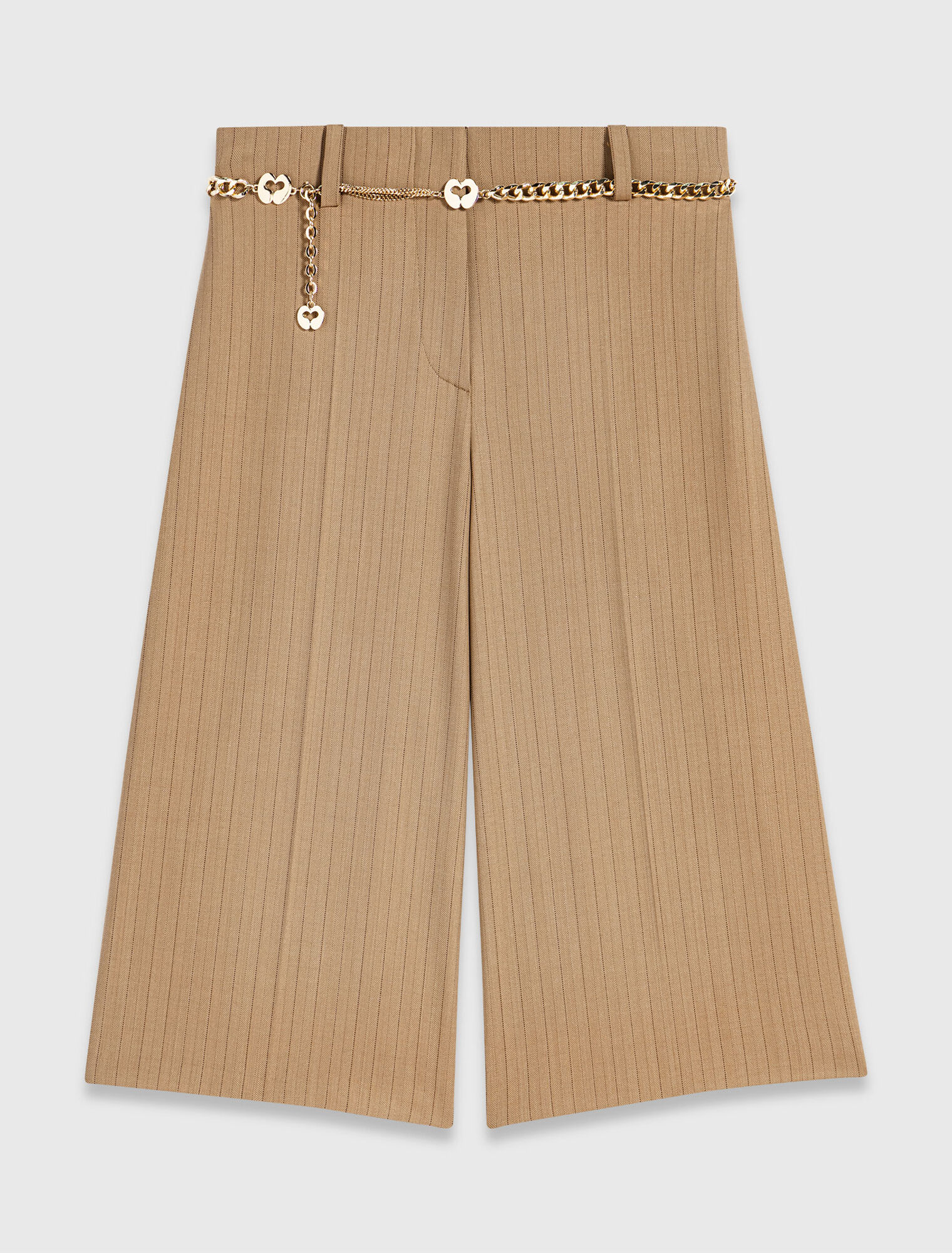 Tailored pleated Bermuda shorts