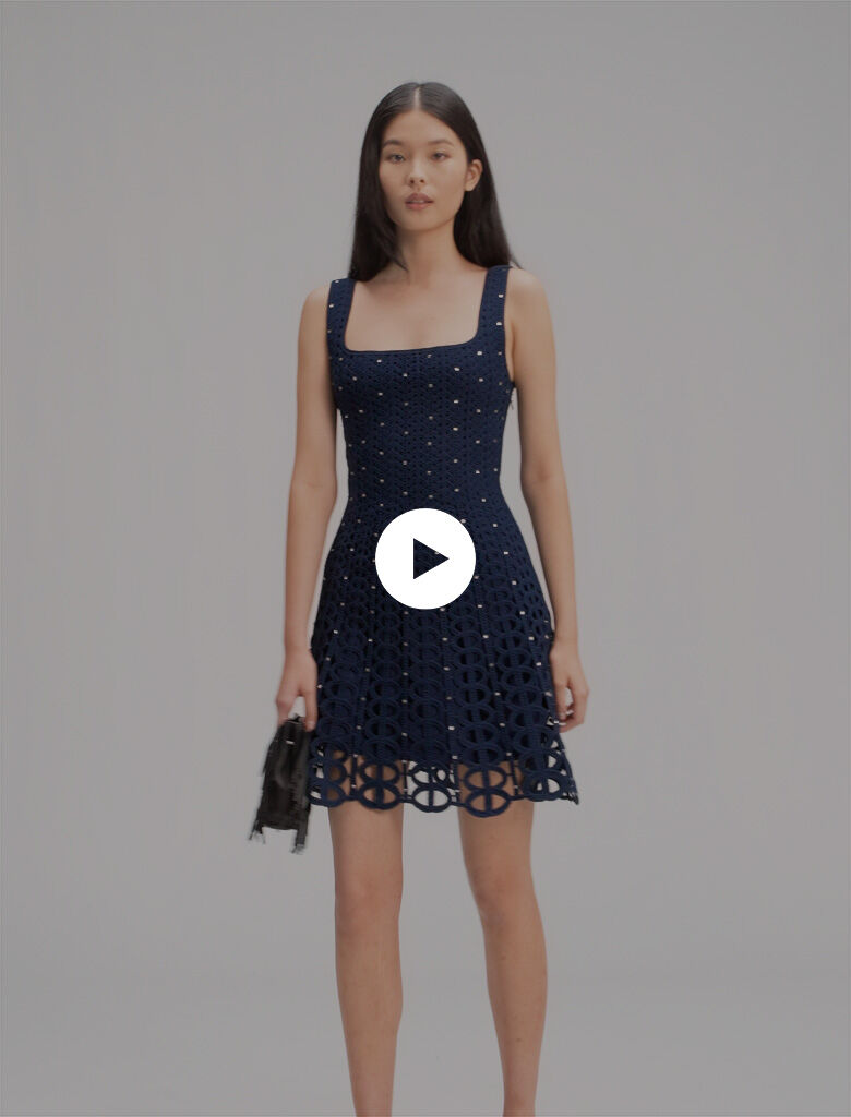 MAJE [マージ] Cotton Strap Mini Dress Mini cotton dress White For Women | Maje