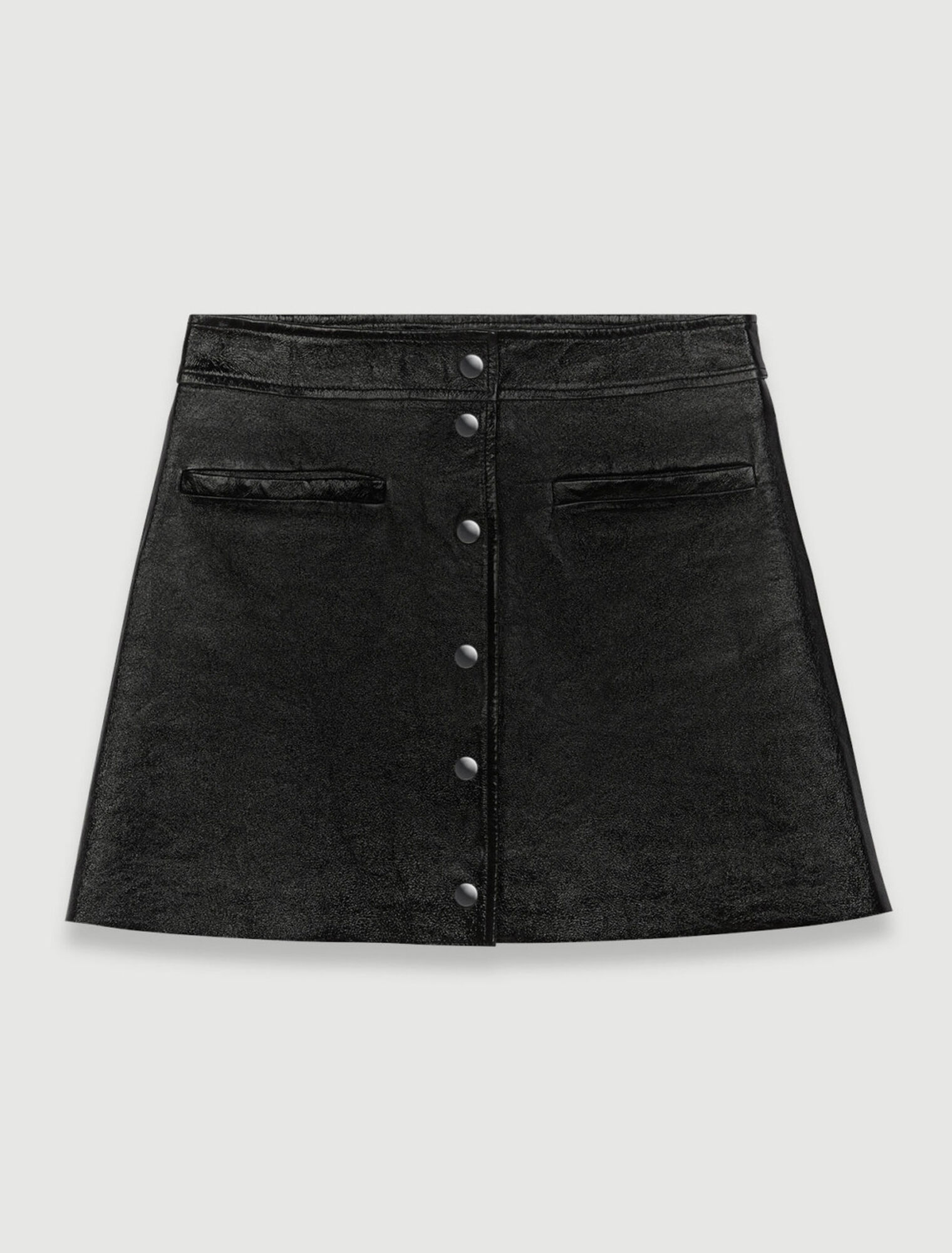 Vinyl leather skirt
