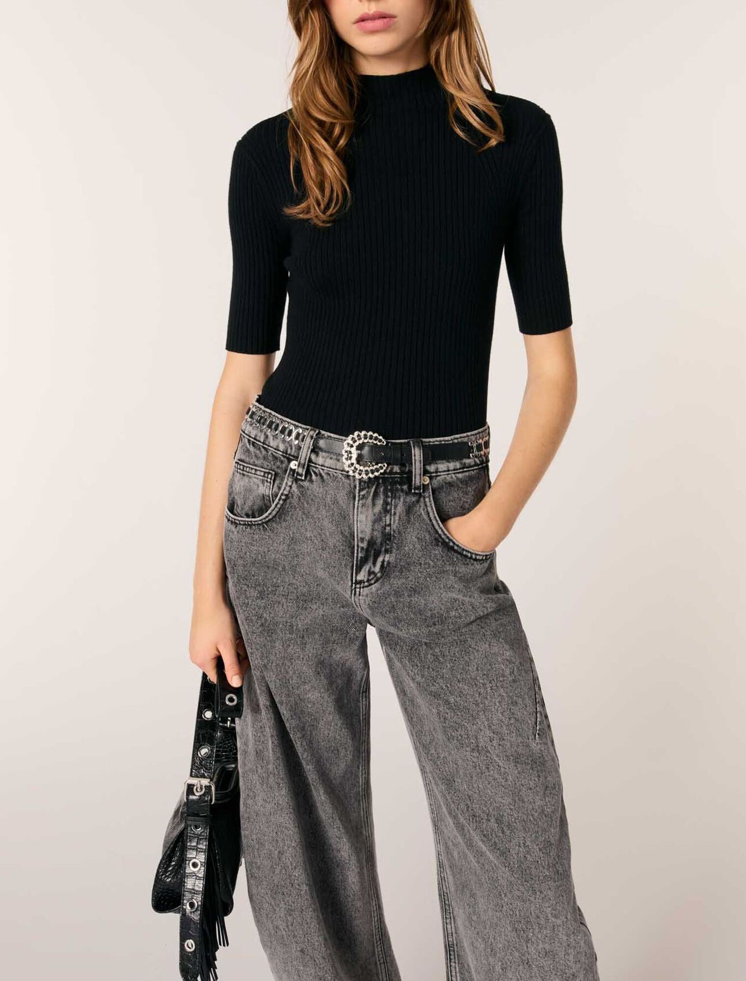 Mixed jewellery buckle chain belt