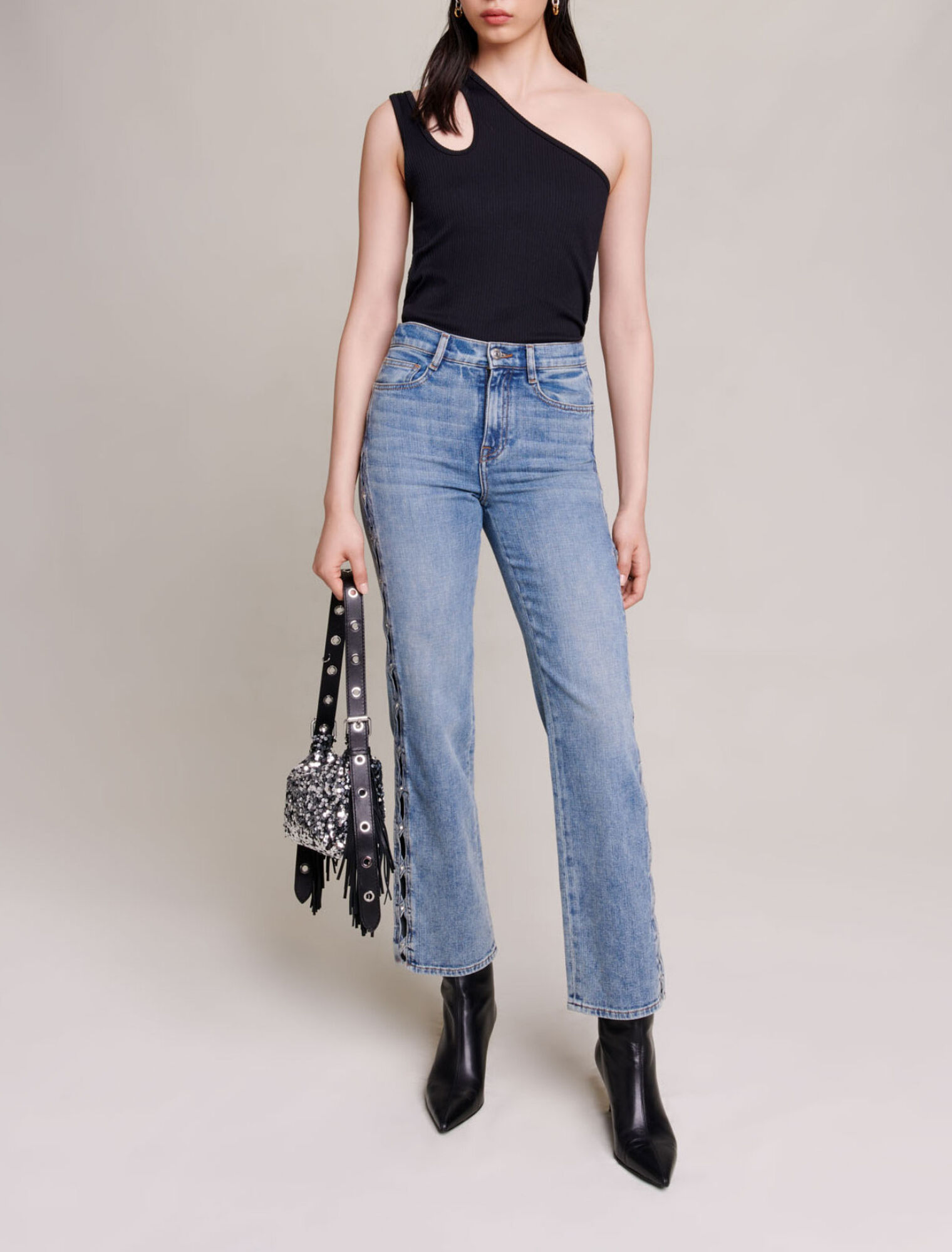 Straight-leg jeans