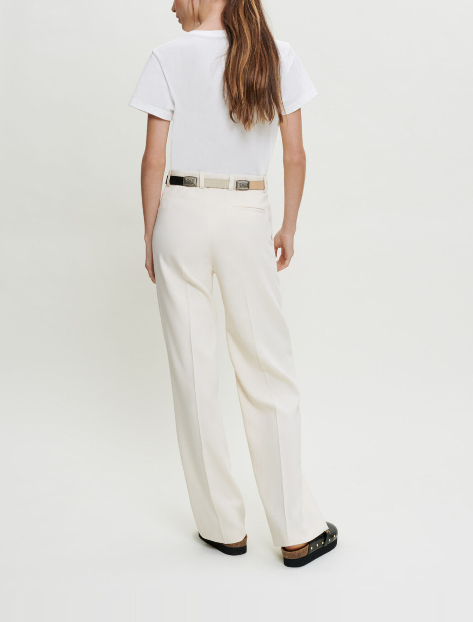 Wide-leg suit trousers 