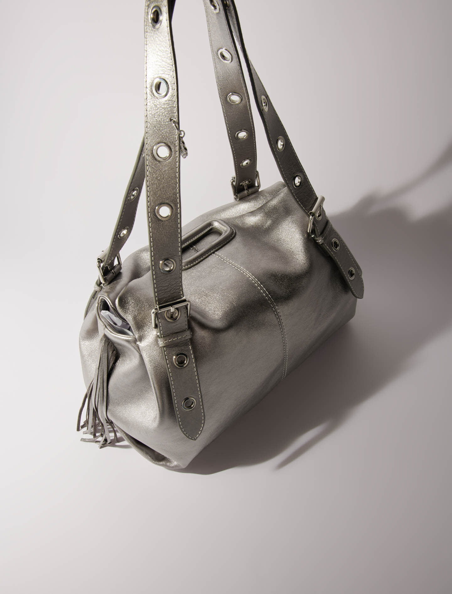 Metallic leather Miss M XL bag - Miss M XL | Maje