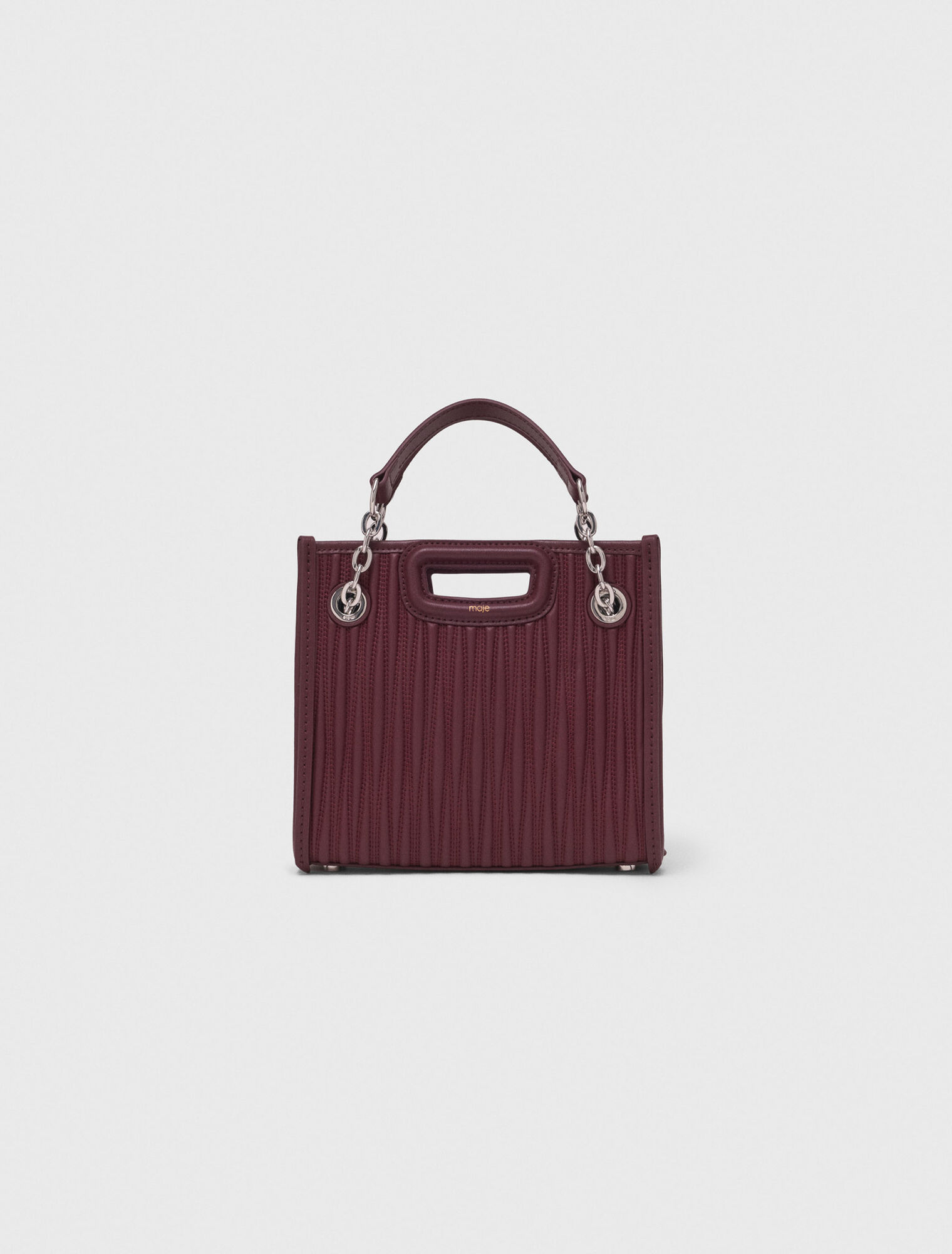 Mini quilted leather tote bag